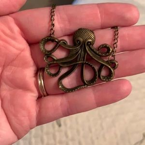 Bronze Octopus Necklace